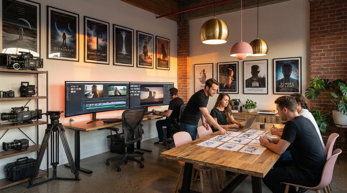 黑丝影视传媒公司办公环境